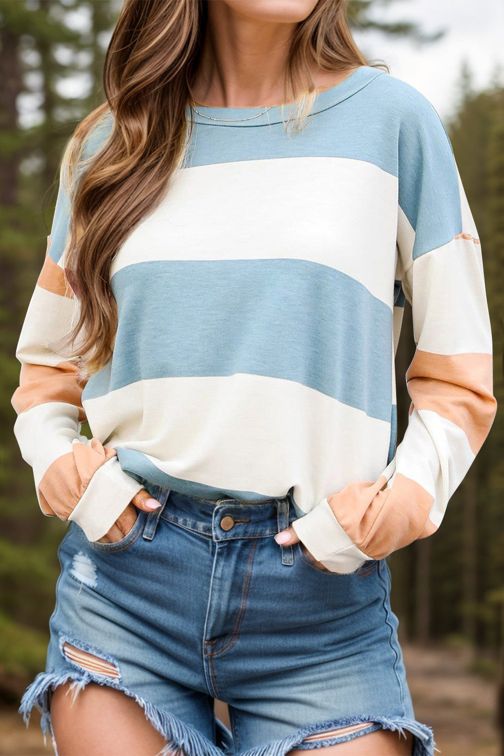 Contrast Color Block Top in 3 Colors