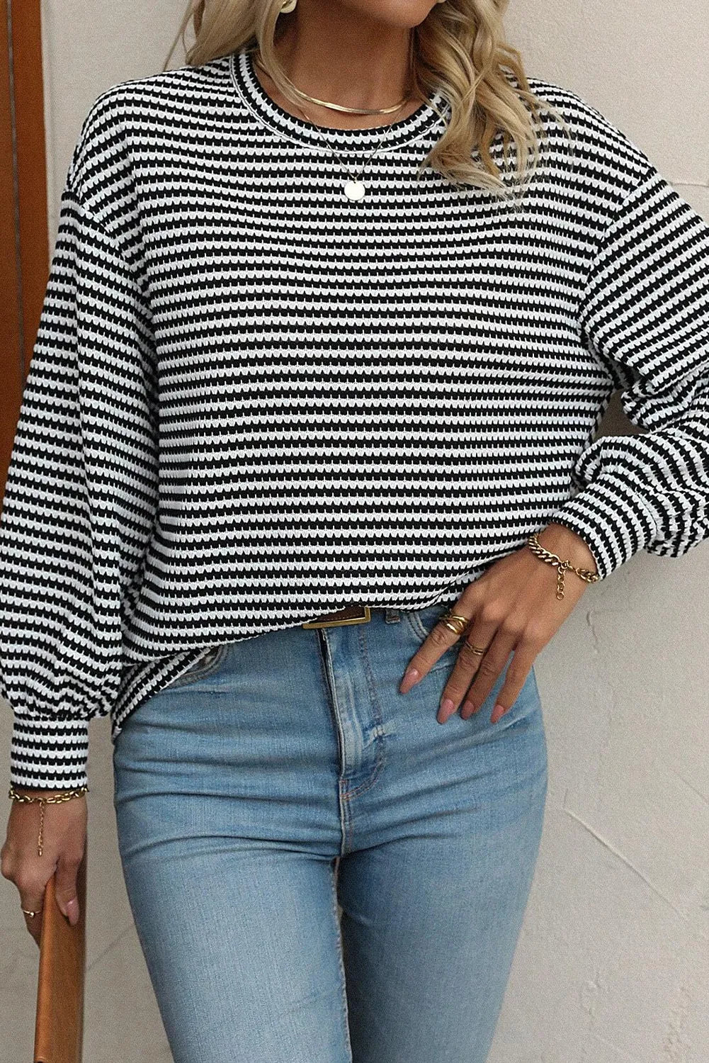 Striped Long Sleeve Top in 2 Colors