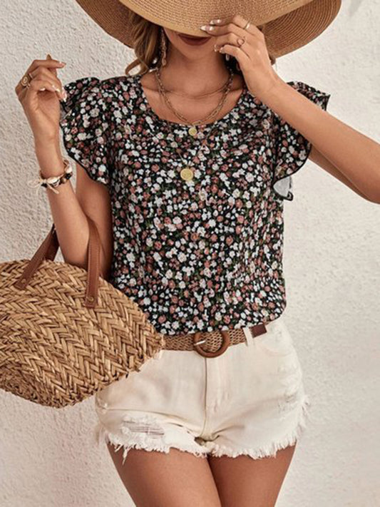 Ditsy Floral Top in 3 Colors