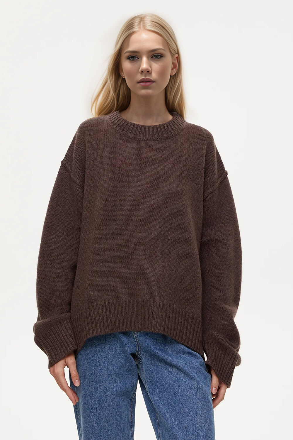 Dropped Shoulder Oversized Sweater in 5 Colors