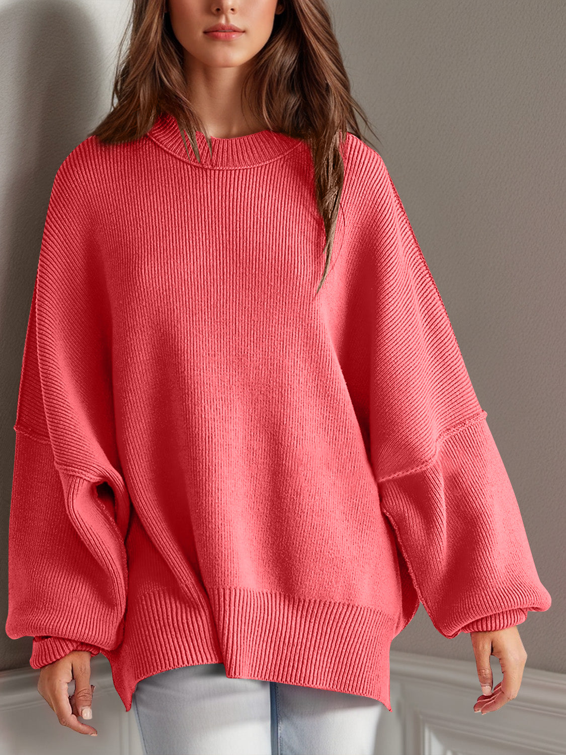 Side Slit  Sweater in 12 Colors