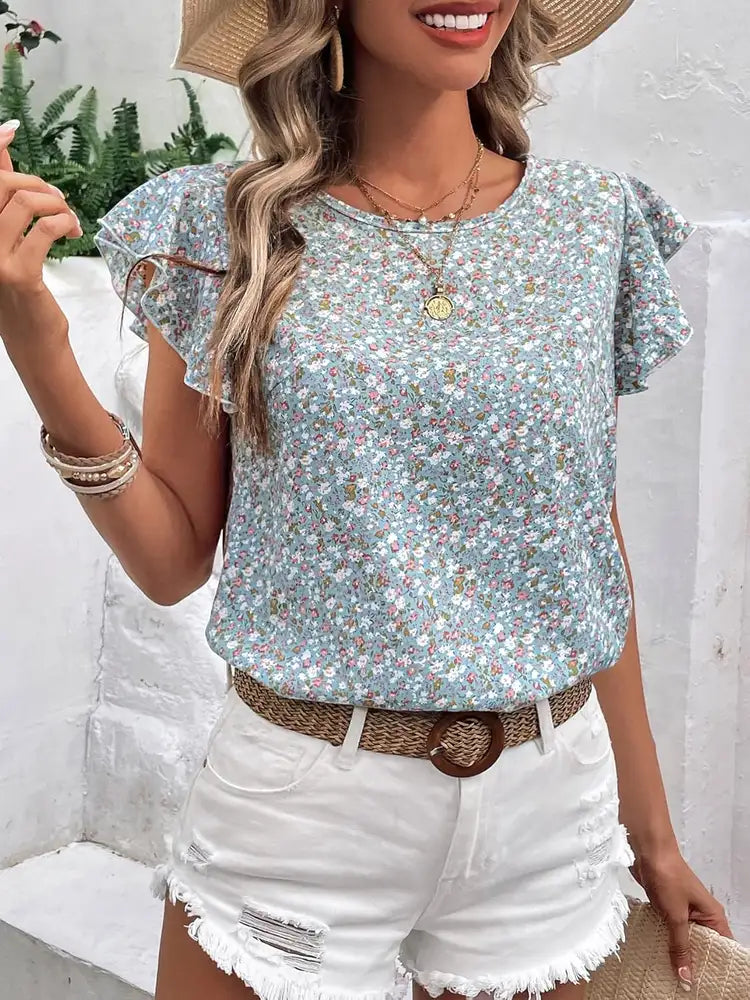 Ditsy Floral Top in 3 Colors