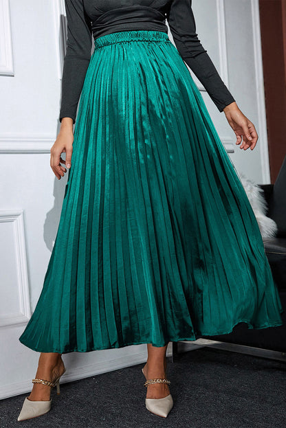 Pleated Midi Skirt