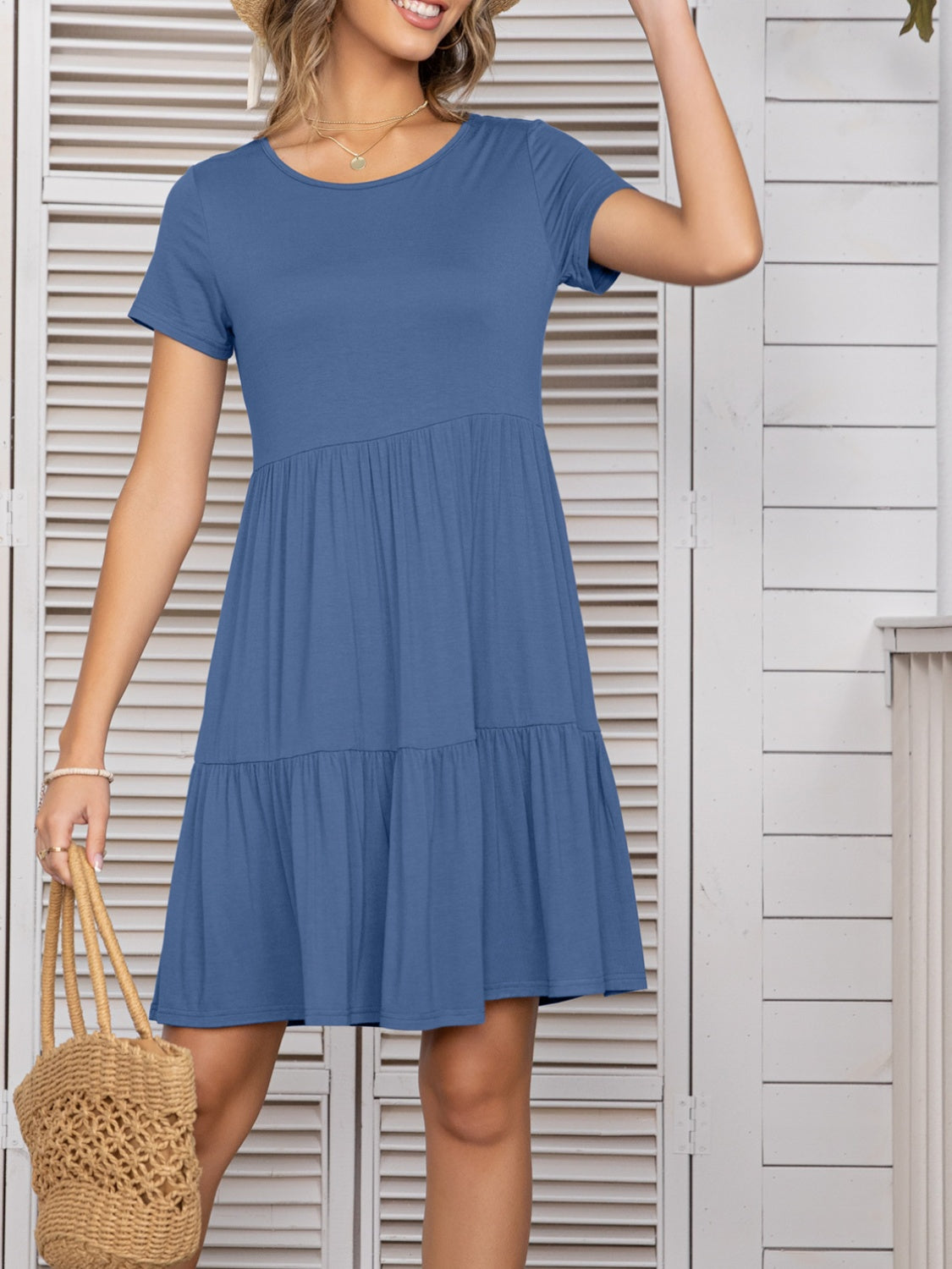 Short Sleeve Tee Dress in 9 Colors