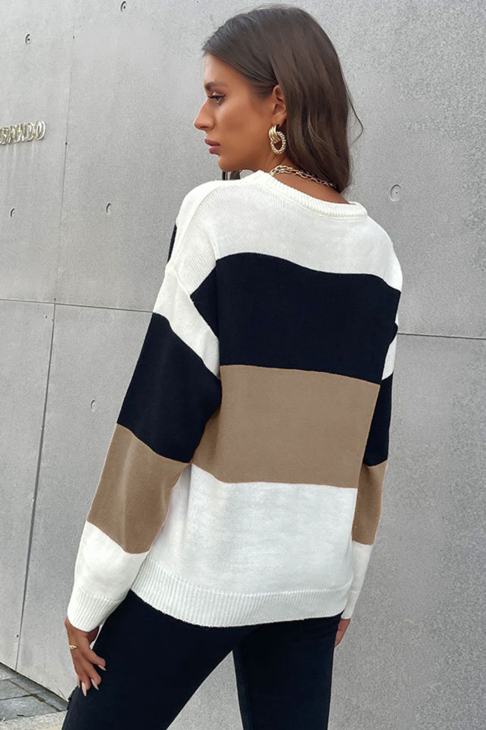 Longing For Fall Color Block Sweater in 4 Colors