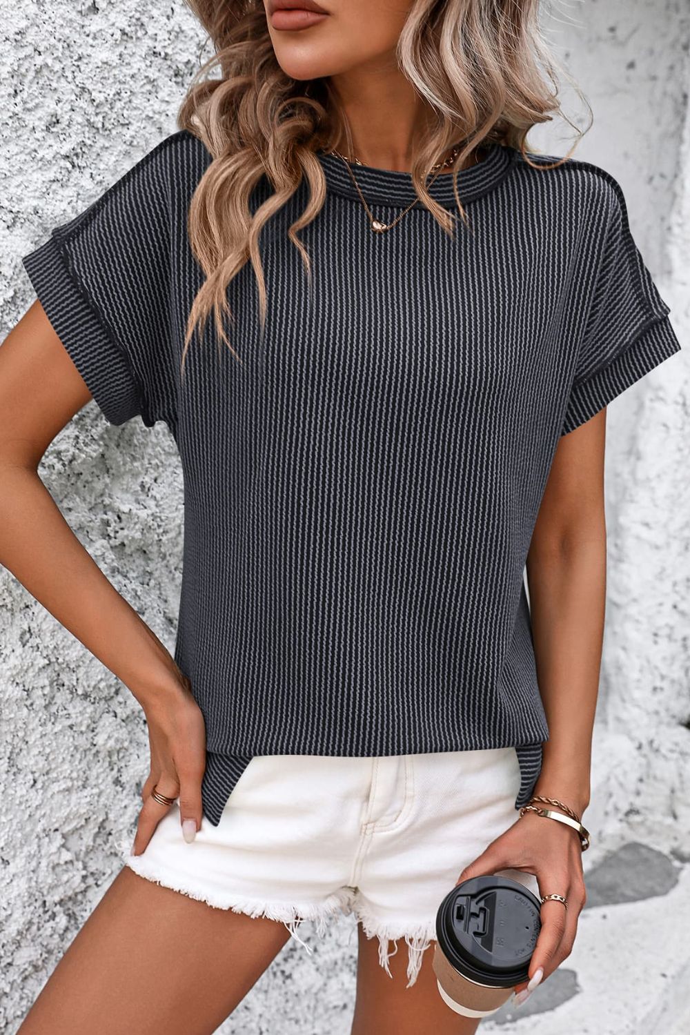 Striped Short Sleeve Top in 6 Colors