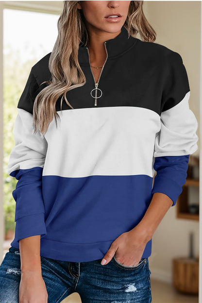 Full Size Color Block Sweatshirt in 3 Colors