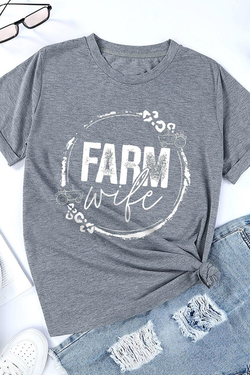 FARM WIFE Graphic Tee Shirt - Olive Ave