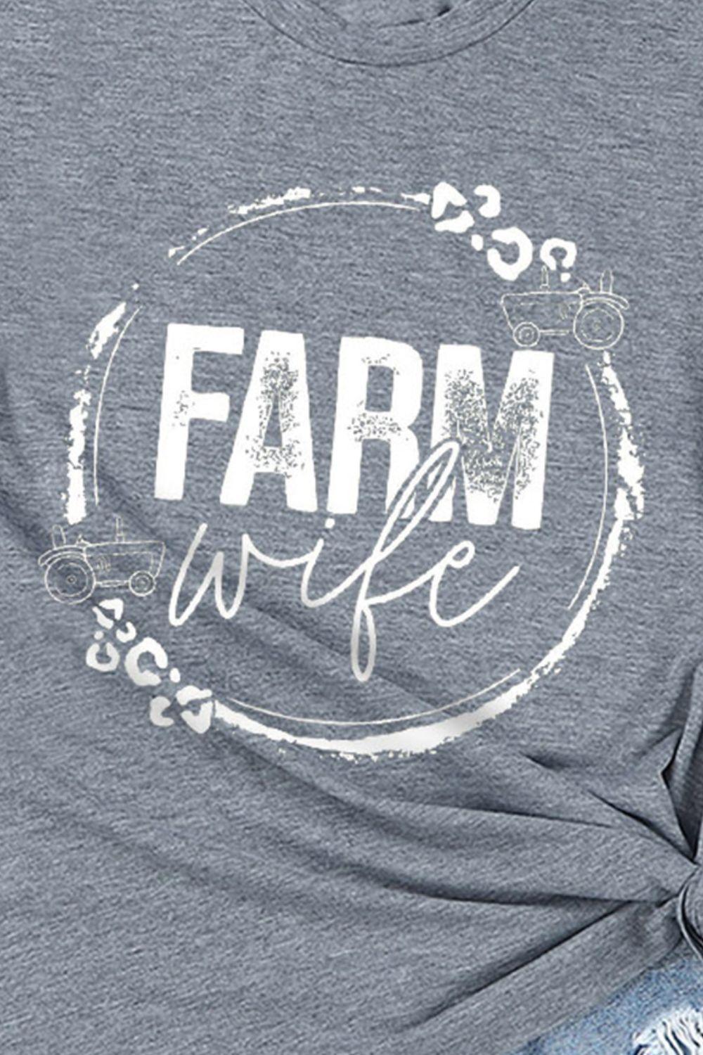 FARM WIFE Graphic Tee Shirt - Olive Ave