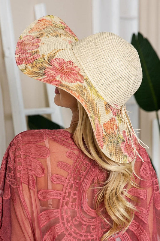 Floral Bow Detail Sunhat - Olive Ave