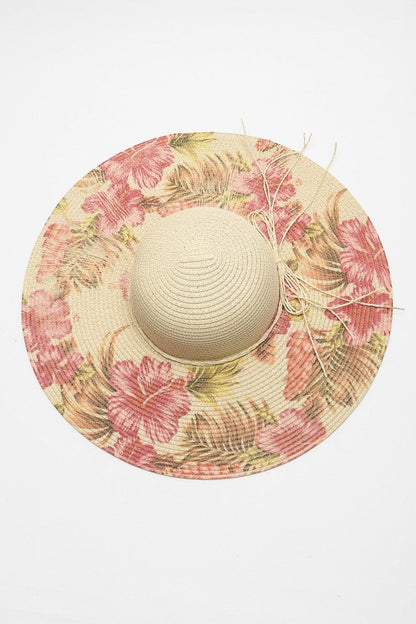 Floral Bow Detail Sunhat - Olive Ave