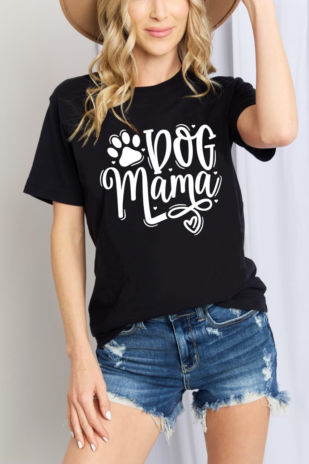 Full Size DOG MAMA Graphic Cotton T-Shirt - Olive Ave