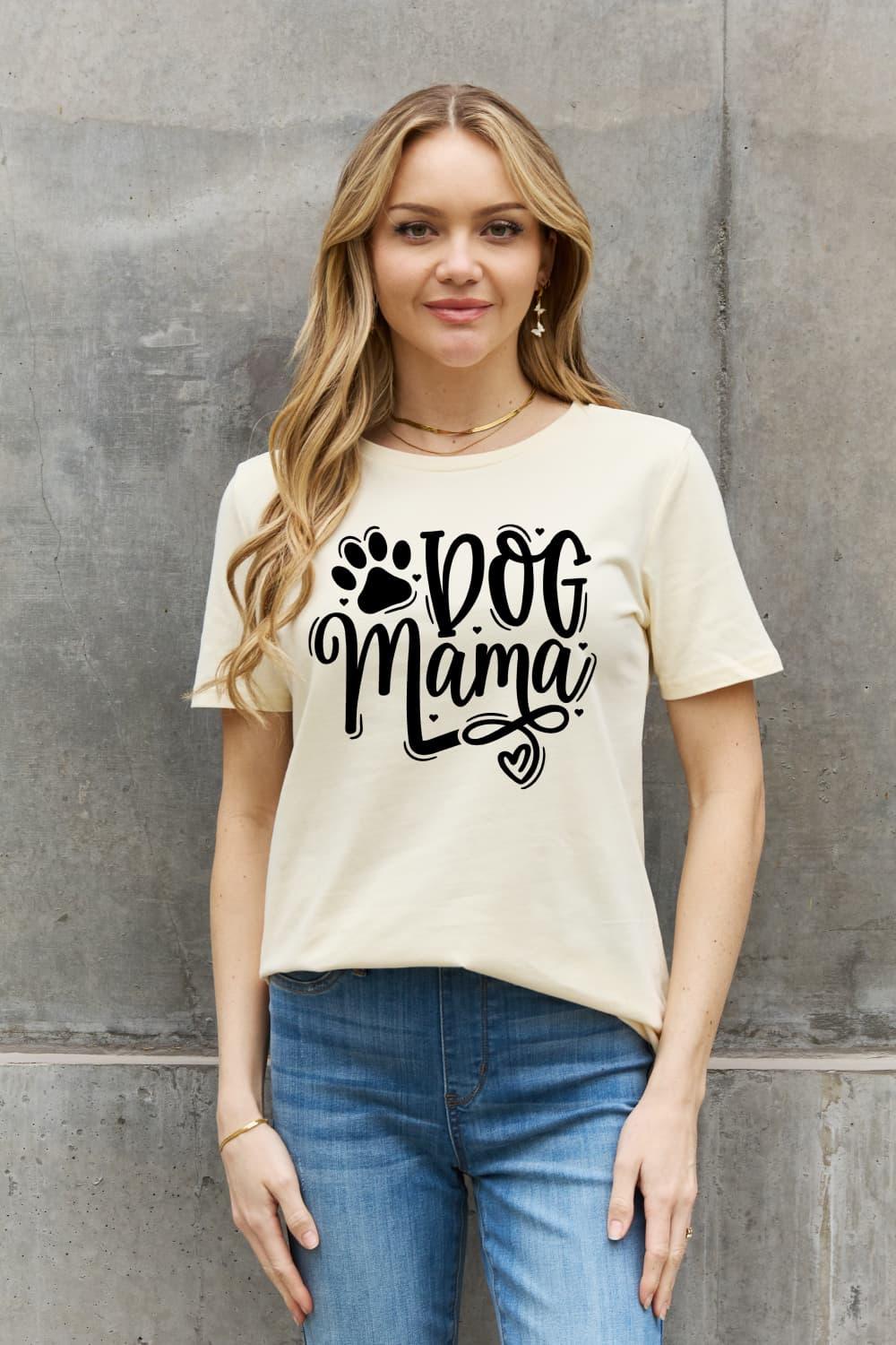 Full Size DOG MAMA Graphic Cotton T-Shirt - Olive Ave