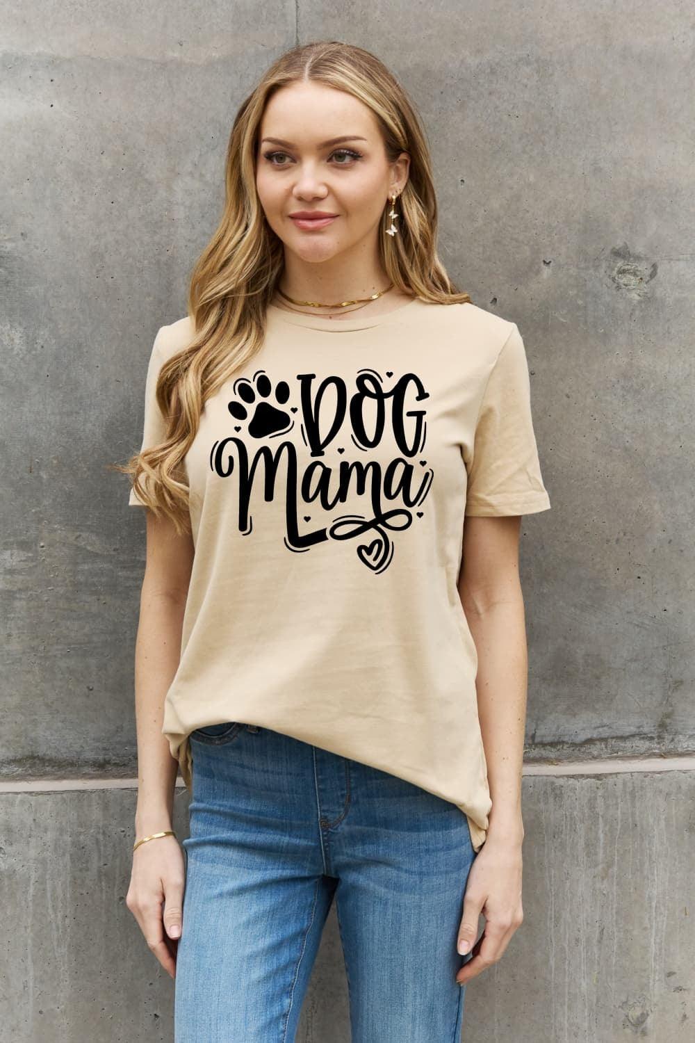 Full Size DOG MAMA Graphic Cotton T-Shirt - Olive Ave