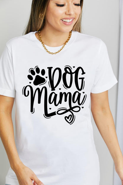 Full Size DOG MAMA Graphic Cotton T-Shirt - Olive Ave