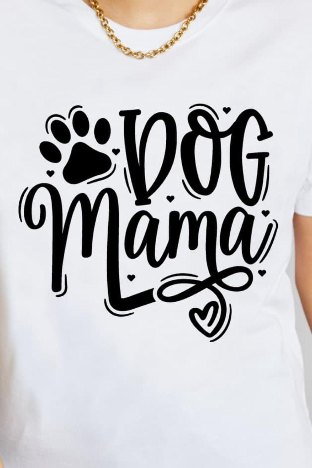 Full Size DOG MAMA Graphic Cotton T-Shirt - Olive Ave