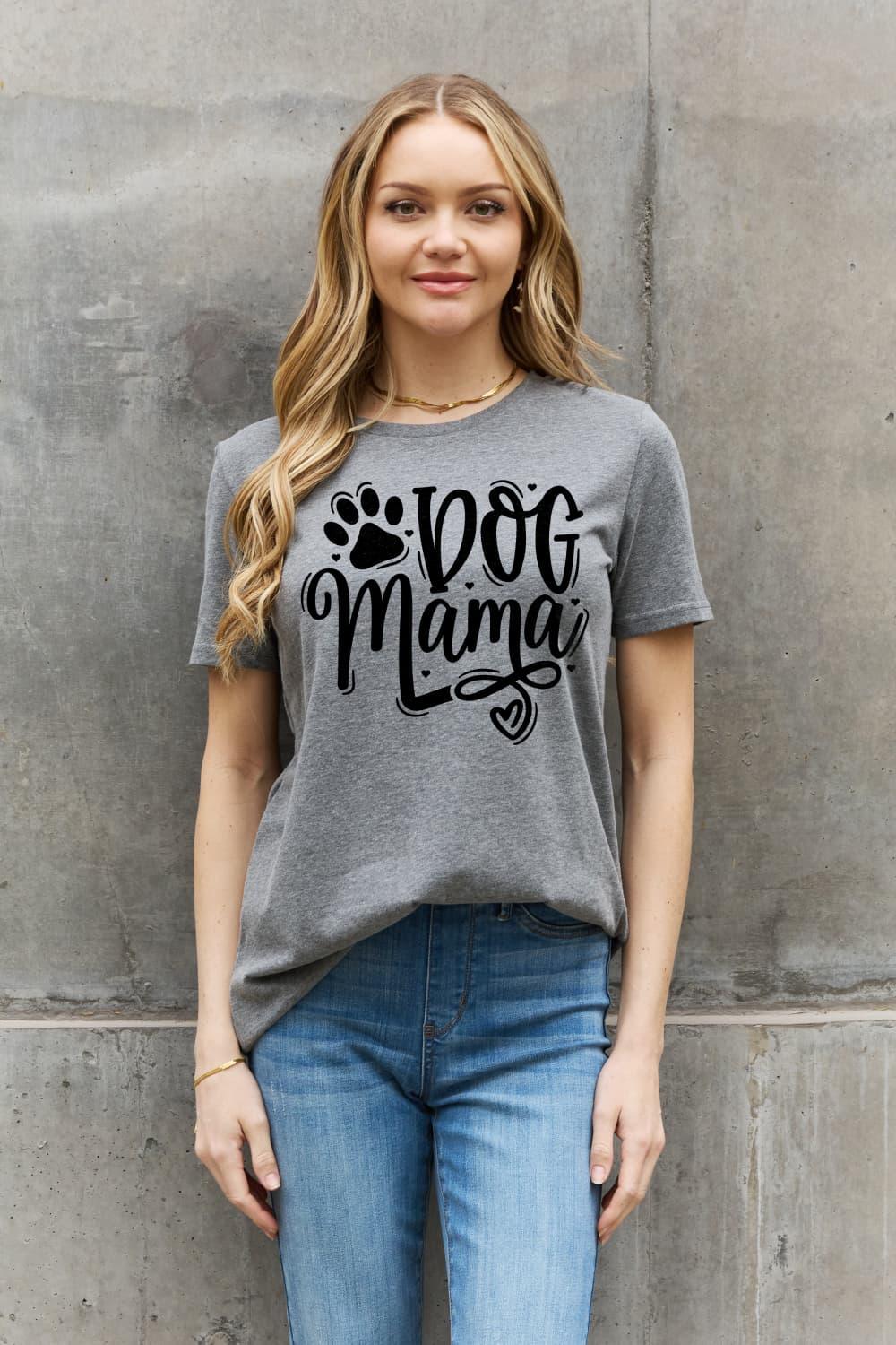 Full Size DOG MAMA Graphic Cotton T-Shirt - Olive Ave