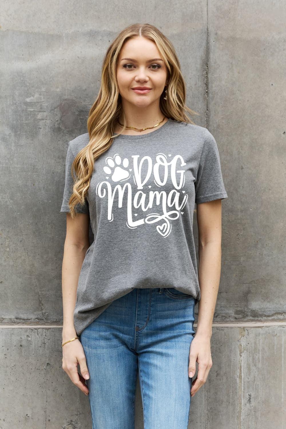 Full Size DOG MAMA Graphic Cotton T-Shirt - Olive Ave