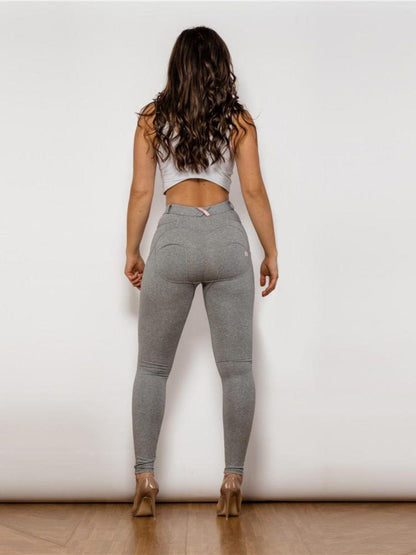 Full Size High Waist Leggings in Gray - Olive Ave