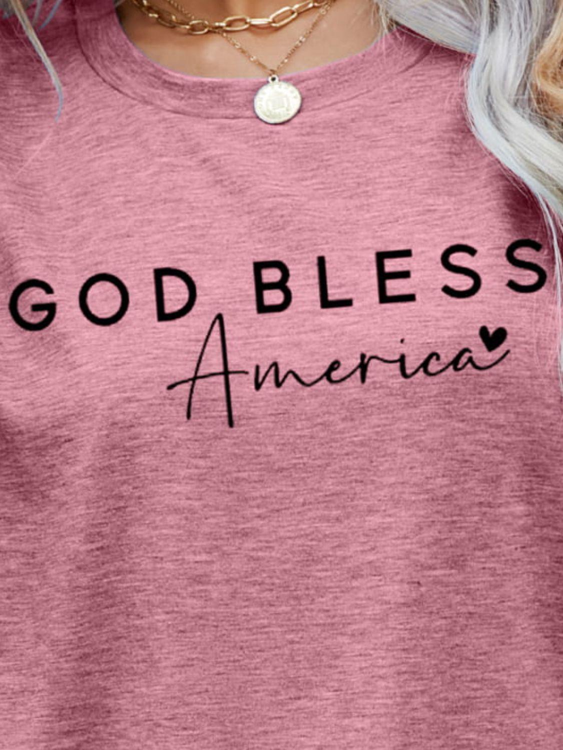 GOD BLESS AMERICA Graphic Tee - Olive Ave