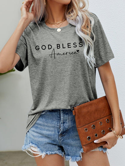 GOD BLESS AMERICA Graphic Tee - Olive Ave