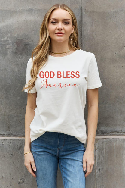 GOD BLESS AMERICA Graphic Tee - Olive Ave