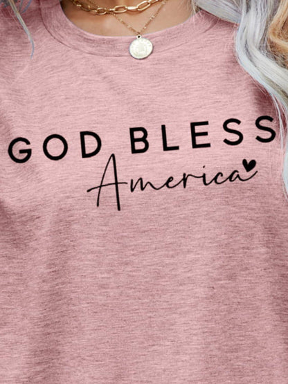 GOD BLESS AMERICA Graphic Tee - Olive Ave