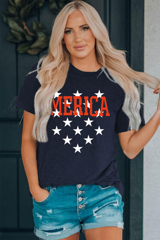 Graphic 'MERICA Short-Sleeve Tee - Olive Ave