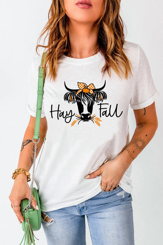 HAY FALL Bull Graphic Tee - Olive Ave