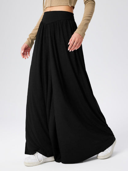 High Waist Wide Leg Pants in 6 Colors - Olive Ave