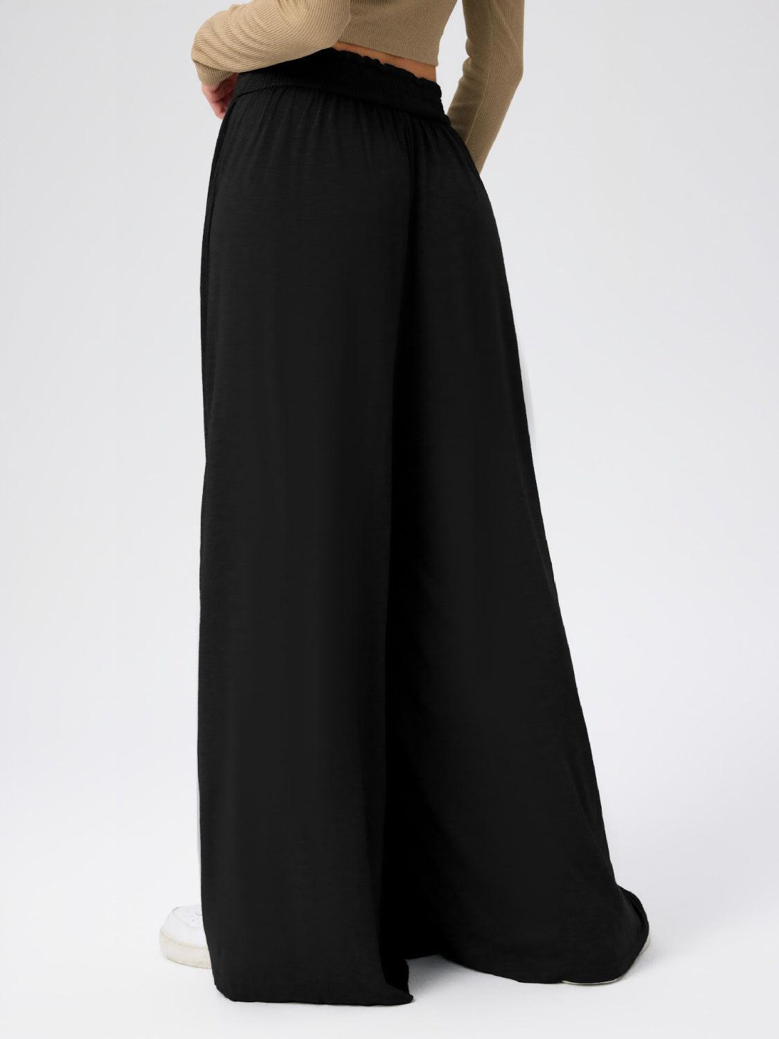 High Waist Wide Leg Pants in 6 Colors - Olive Ave