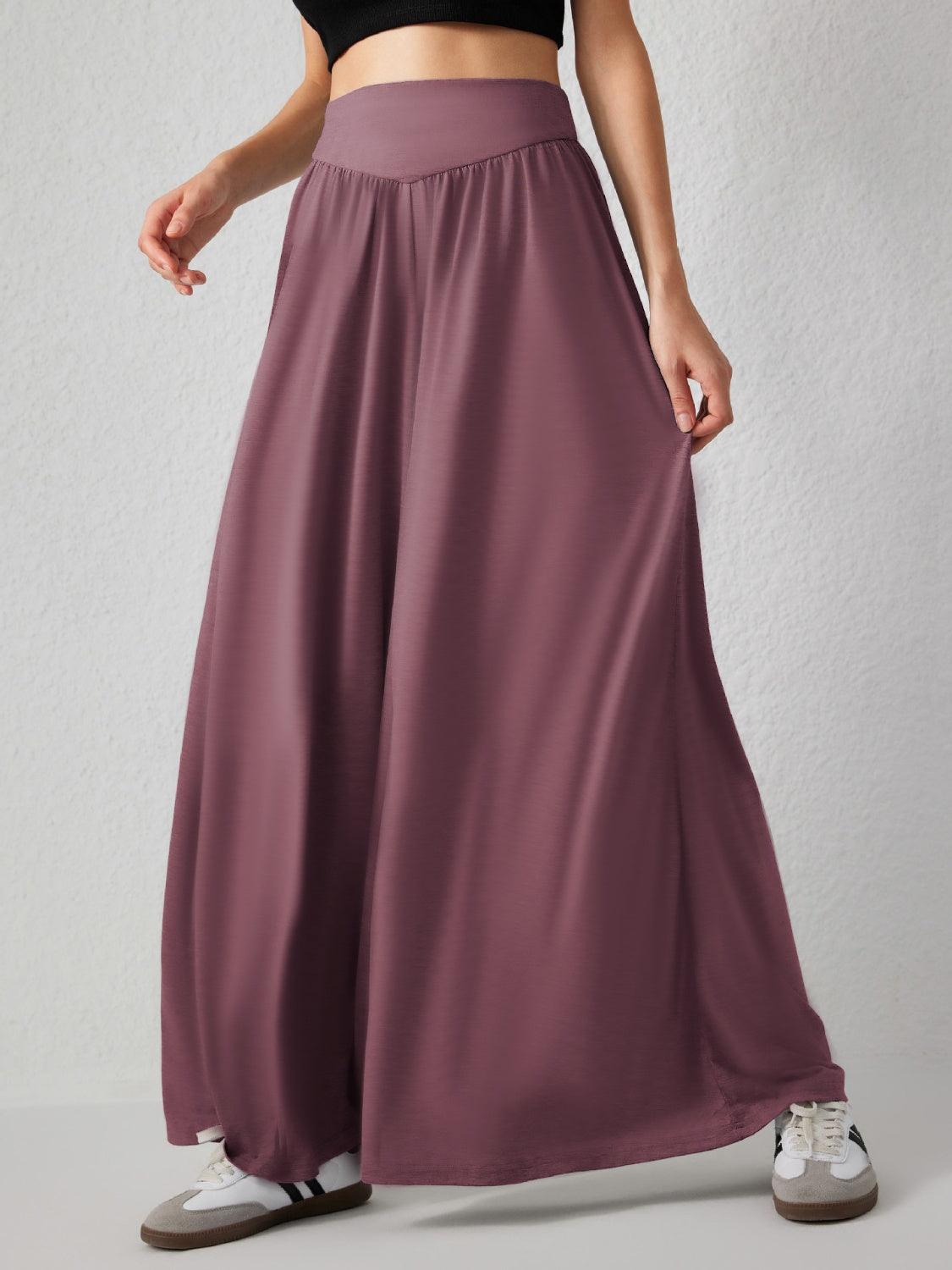 High Waist Wide Leg Pants in 6 Colors - Olive Ave