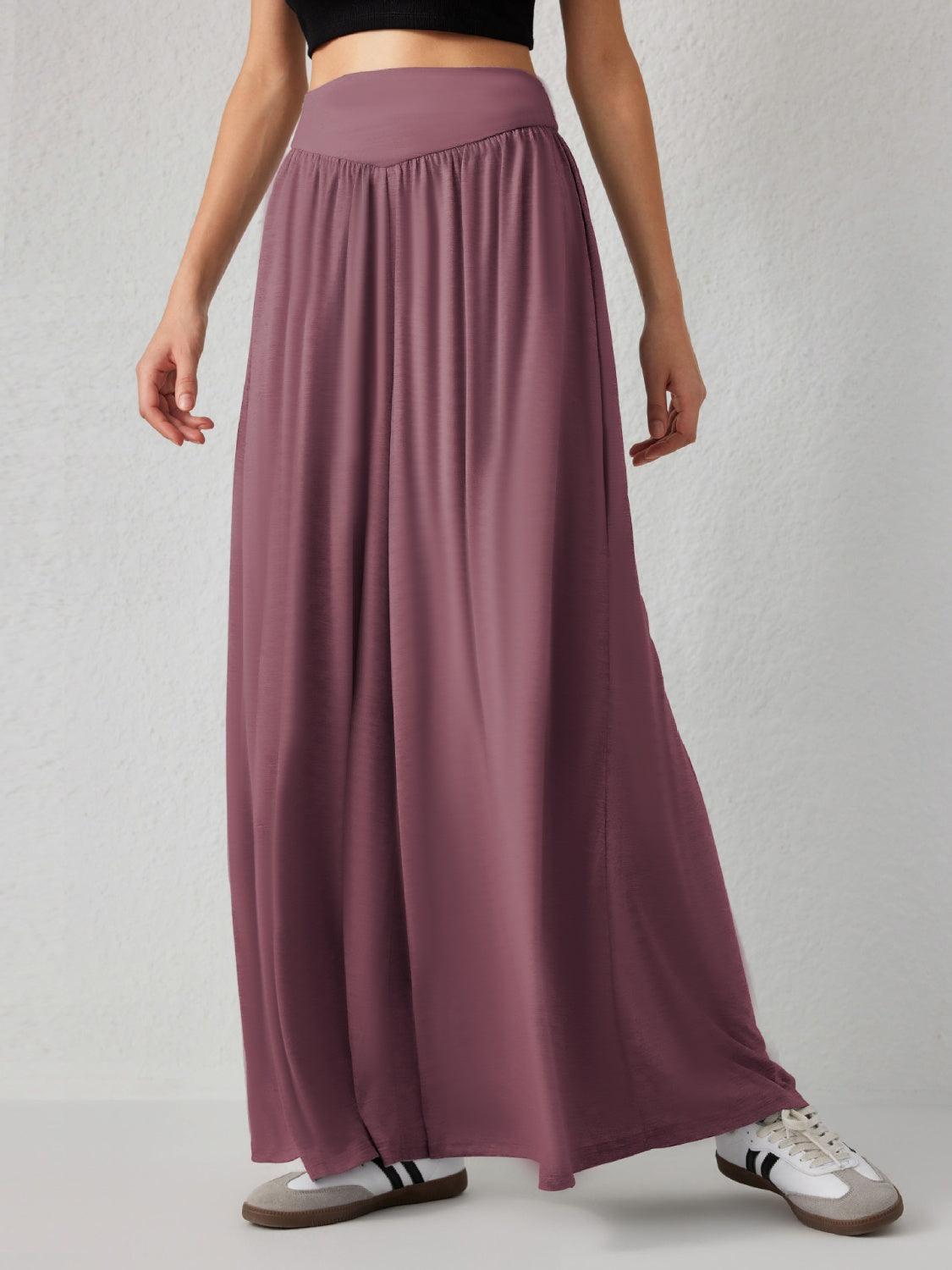 High Waist Wide Leg Pants in 6 Colors - Olive Ave