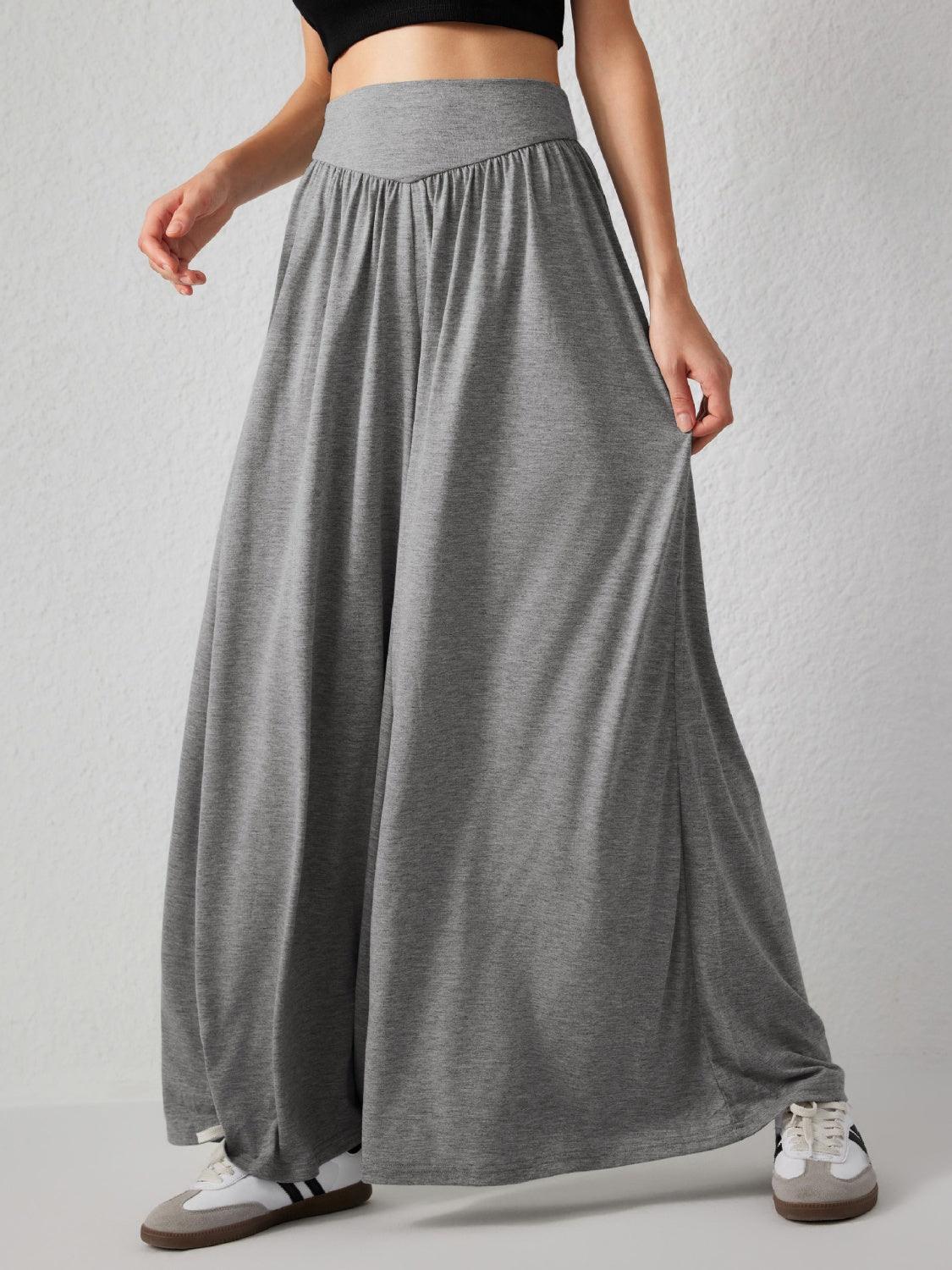 High Waist Wide Leg Pants in 6 Colors - Olive Ave