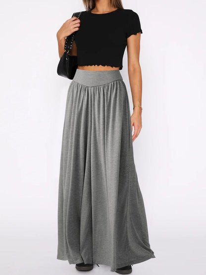 High Waist Wide Leg Pants in 6 Colors - Olive Ave