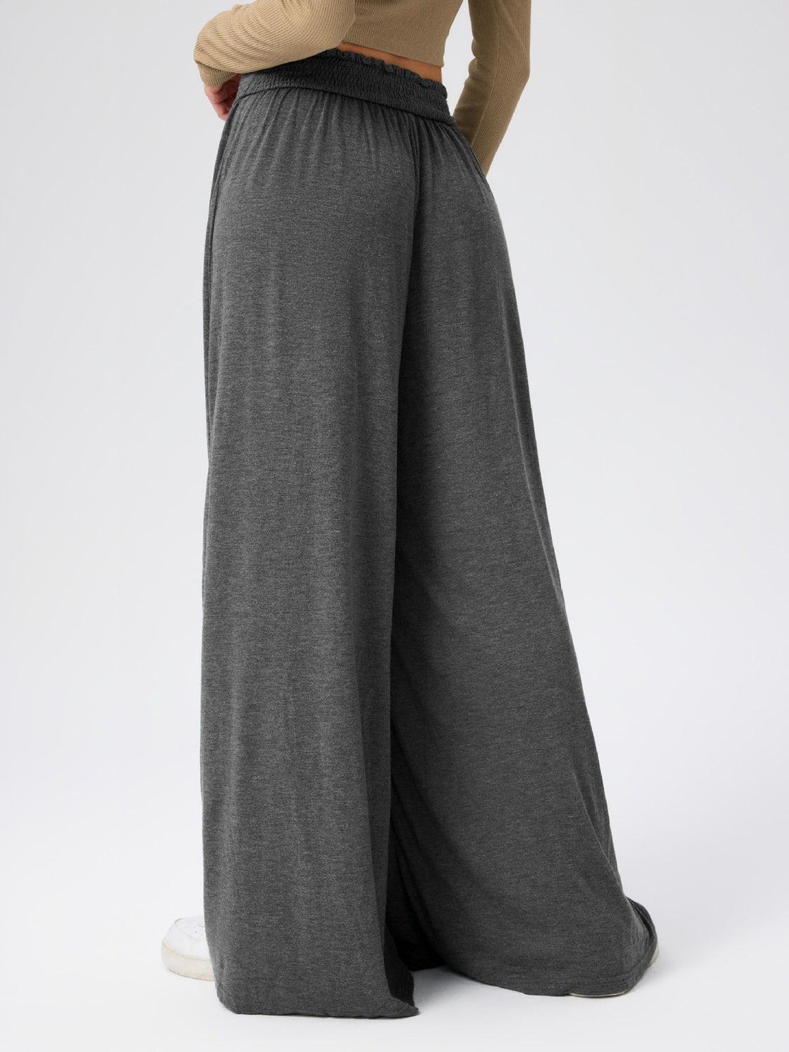 High Waist Wide Leg Pants in 6 Colors - Olive Ave