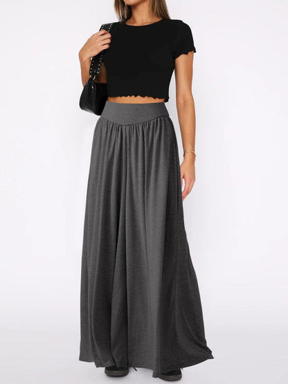 High Waist Wide Leg Pants in 6 Colors - Olive Ave