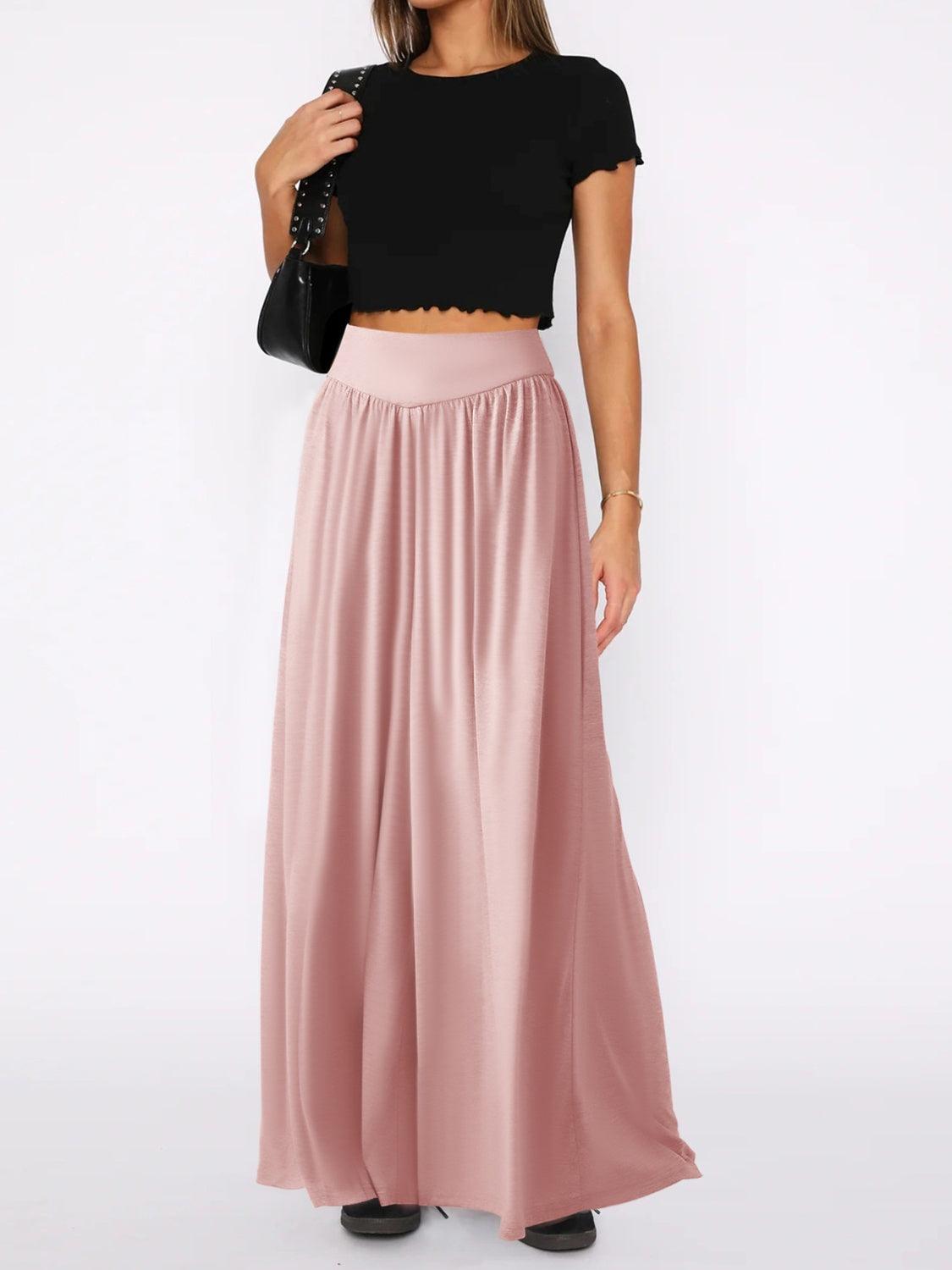 High Waist Wide Leg Pants in 6 Colors - Olive Ave