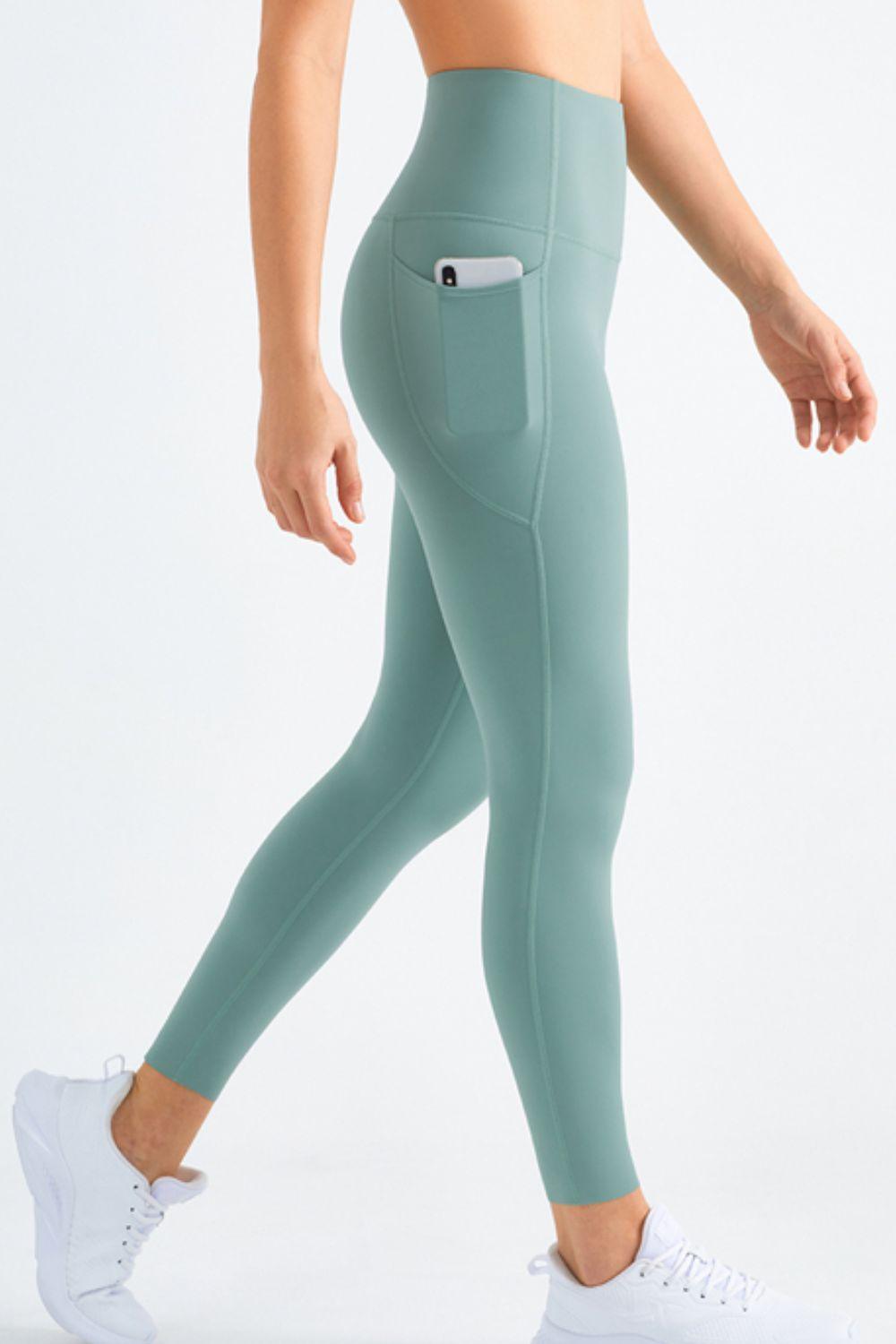 Highly Stretchy Pocket Yoga Leggings - Olive Ave