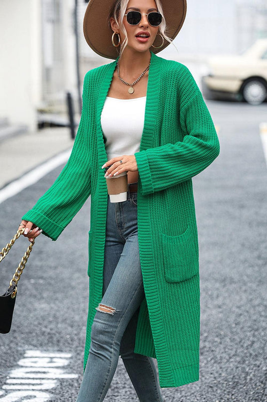 Long Sleeve Cardigan with Pocket in 5 Colors - Olive Ave