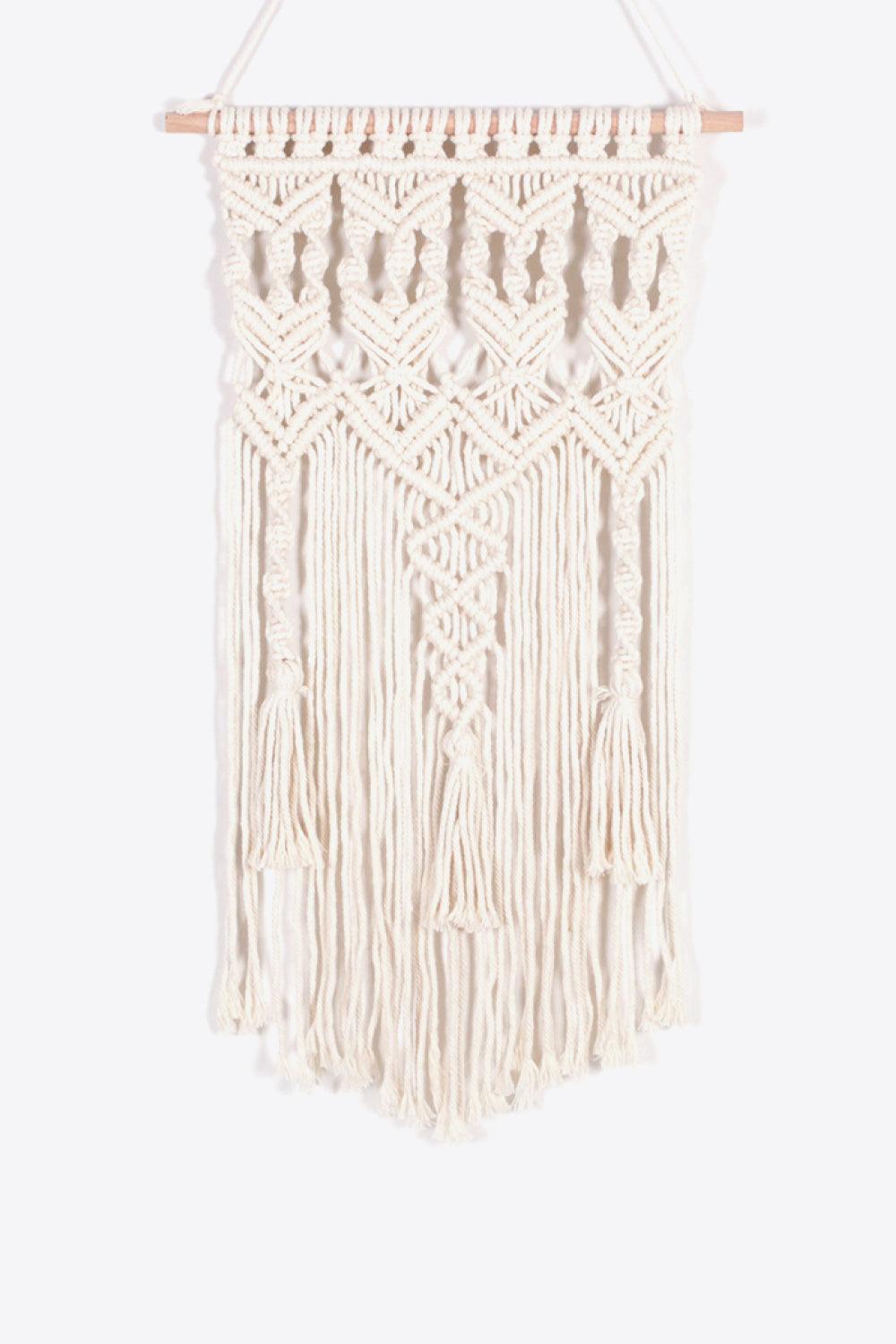 Macrame Bohemian Hand Woven Fringe Wall Hanging - Olive Ave