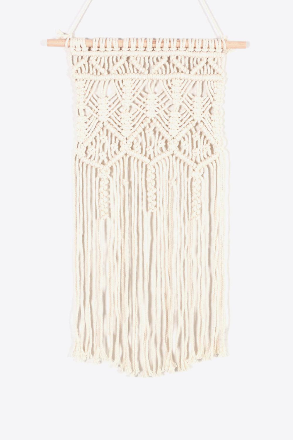 Macrame Bohemian Hand Woven Fringe Wall Hanging - Olive Ave