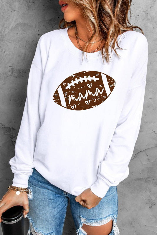 MAMA Football Graphic Sweatshirt - Olive Ave