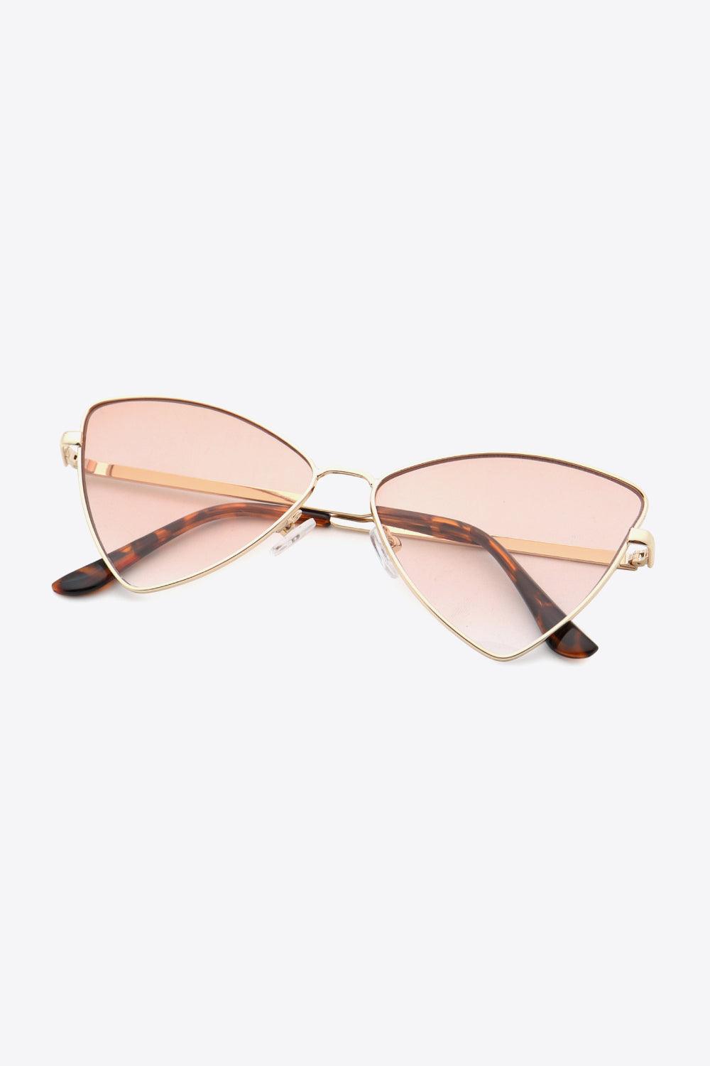 Metal Frame Cat-Eye Sunglasses - Olive Ave