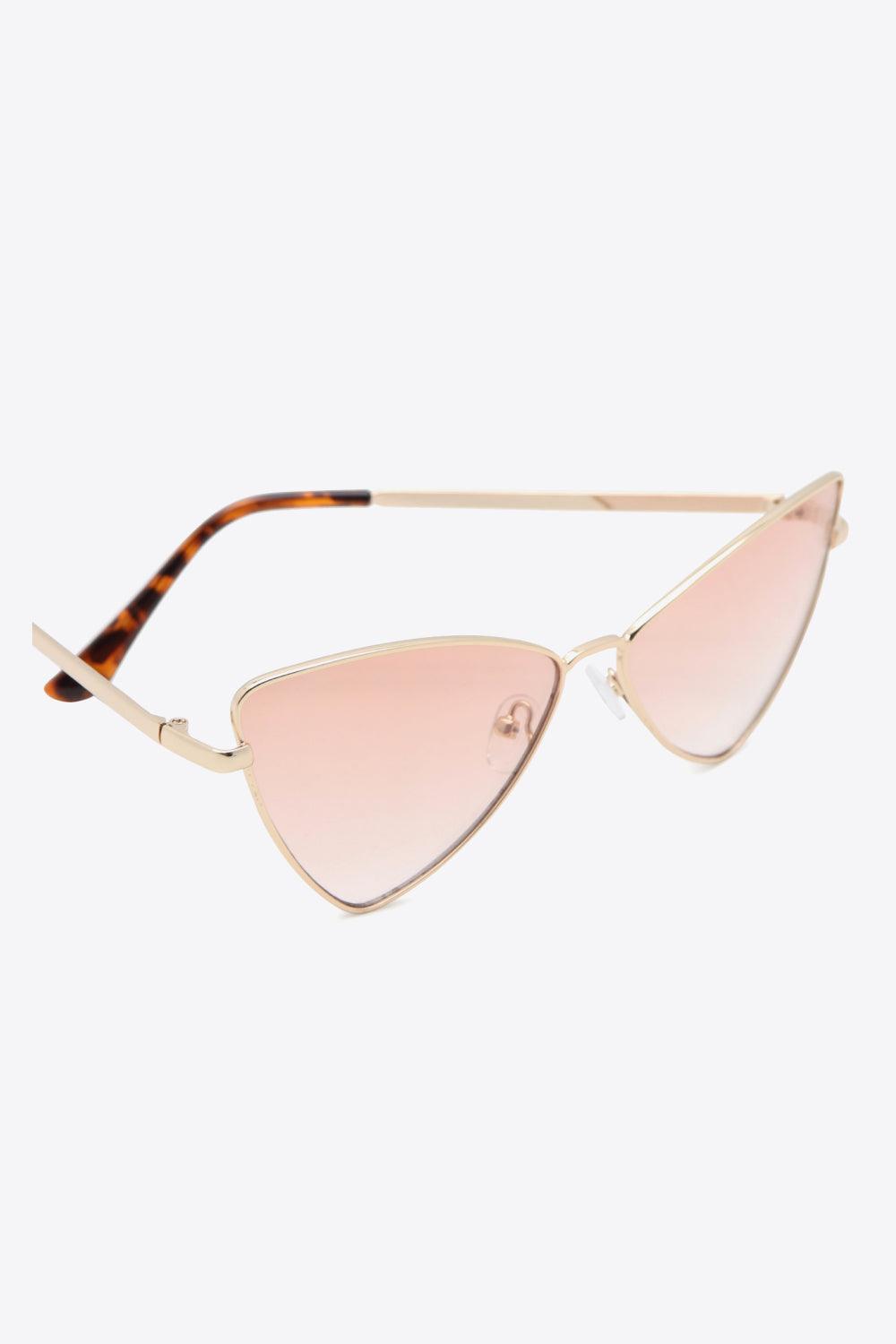 Metal Frame Cat-Eye Sunglasses - Olive Ave