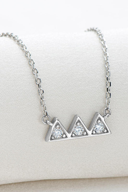 Moissanite Triangle Necklace - Olive Ave