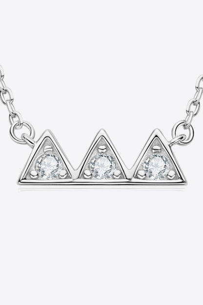 Moissanite Triangle Necklace - Olive Ave