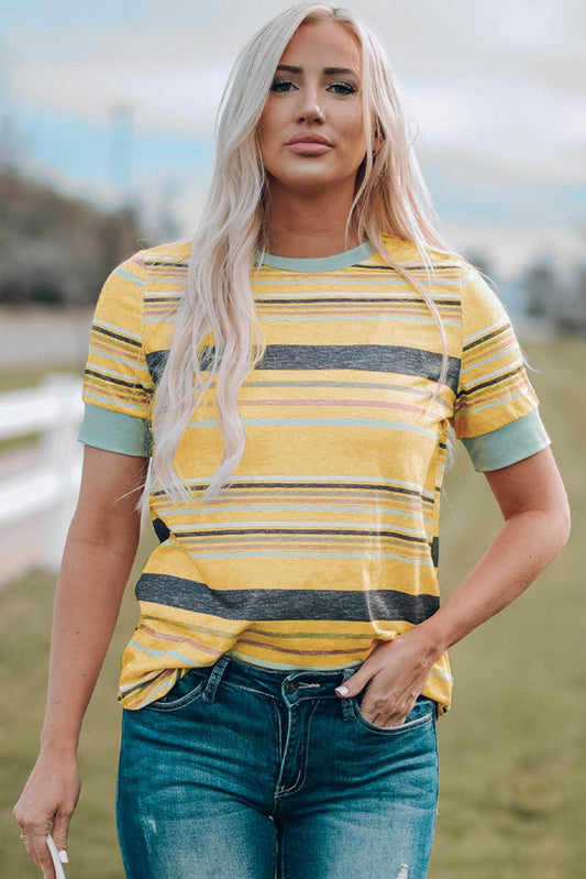 Multicolored Striped T-Shirt - Olive Ave