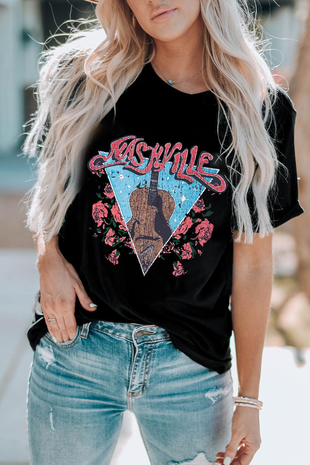 NASHVILLE Graphic T-Shirt - Olive Ave