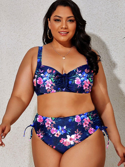 Plus Size Printed Bikini Set - Olive Ave